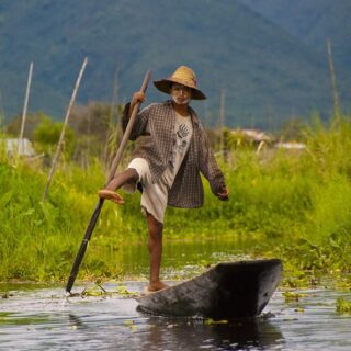 Birmania, pescatore sul lago Inle