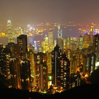 Hong Kong di notte