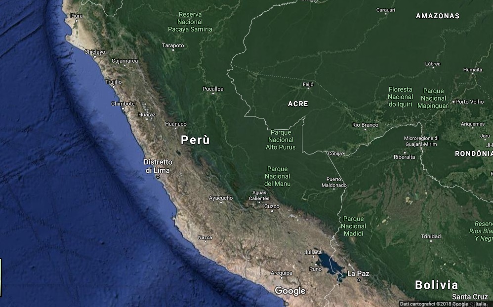 Mappa del Perù