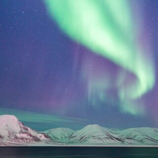 Isole Svalbard, aurora boreale