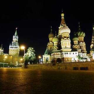 Mosca, Piazza Rossa di notte