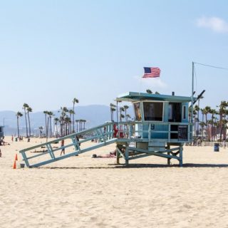 California, torretta in  spiaggia
